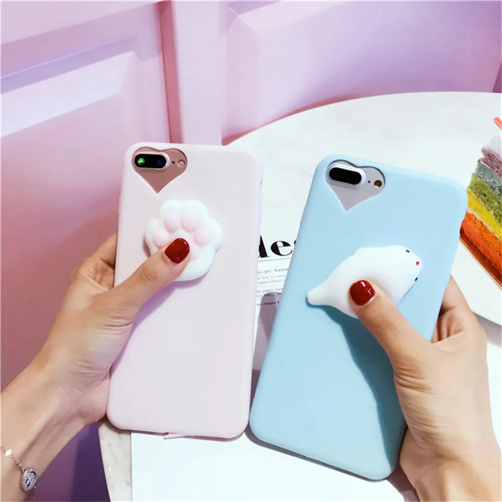 KISSCASE For iPhone 8 7 Plus 6S 6 Plus Case Cute Kneading