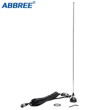 ABBREE NA-37 UHF 400-470 МГц антенна nmo крепление RG-58U 5 м/16.4ft коаксиальный кабель для Yaesu QYT Baofeng TYT Мобильная рация