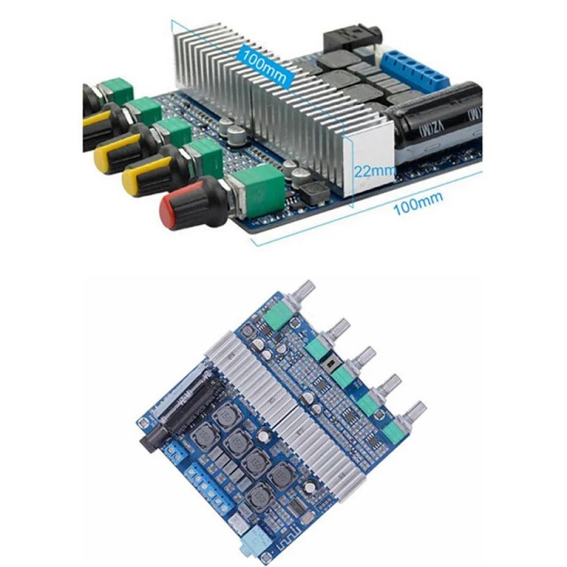 

Bluetooth 4.2 TPA3116D2 Digital 2.1 Audio Amplifier Board 100W+50W+50W 12-24V
