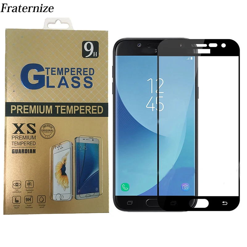 Full Cover Tempered Glass Coverage Screen Protector for Samsung Galaxy J5 2017 J530 European Version J5 Pro Protective Film
