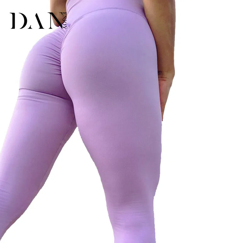 DANENJOY 2019 Брендовые женские Йога Брюки Сексуальные Спортивные Леггинсы пуш ап