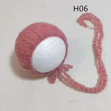 Мохеровая шапочка новорожденный реквизит для фотосъемки шапочка для новорожденных Одежда для фотосъемки