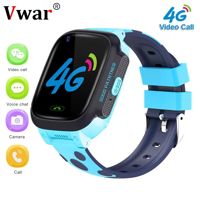 2019 Kids Smart Watch 4G GPS WIFI Tracking Video Call Waterproof SOS Voice Chat Children Watch Care For Baby Boy Girl Smartwatch