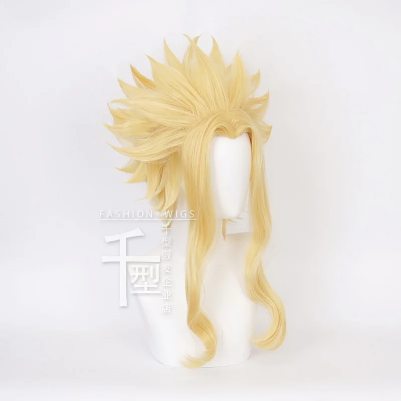Аниме Мой герой Academy Boku no Hiro Akademia All Might короткий золотой блондин косплей костюм парик синтетические волосы+ Бесплатный парик шапка