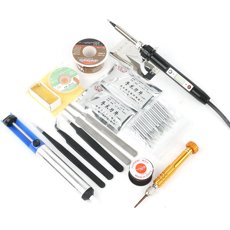 936b Temperature Adjustable LCD Digital Electrical Soldering Iron