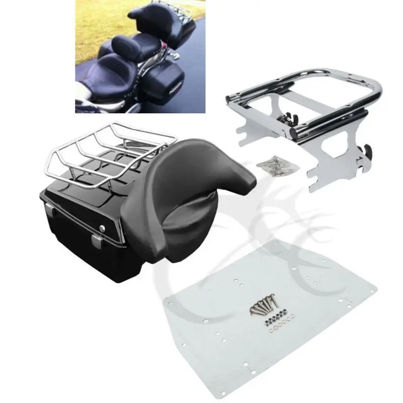 Buy Motorcycle King Tour Pak Pack Trunk Backrest