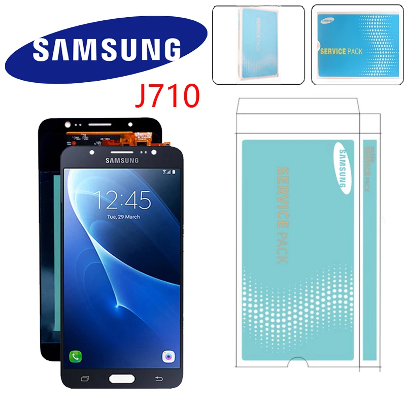 

Original 5.5" Super AMOLED For Samsung Galaxy J7 2016 J710 J710F J710FN J710M J710Y LCD Display With Touch Screen Digitizer