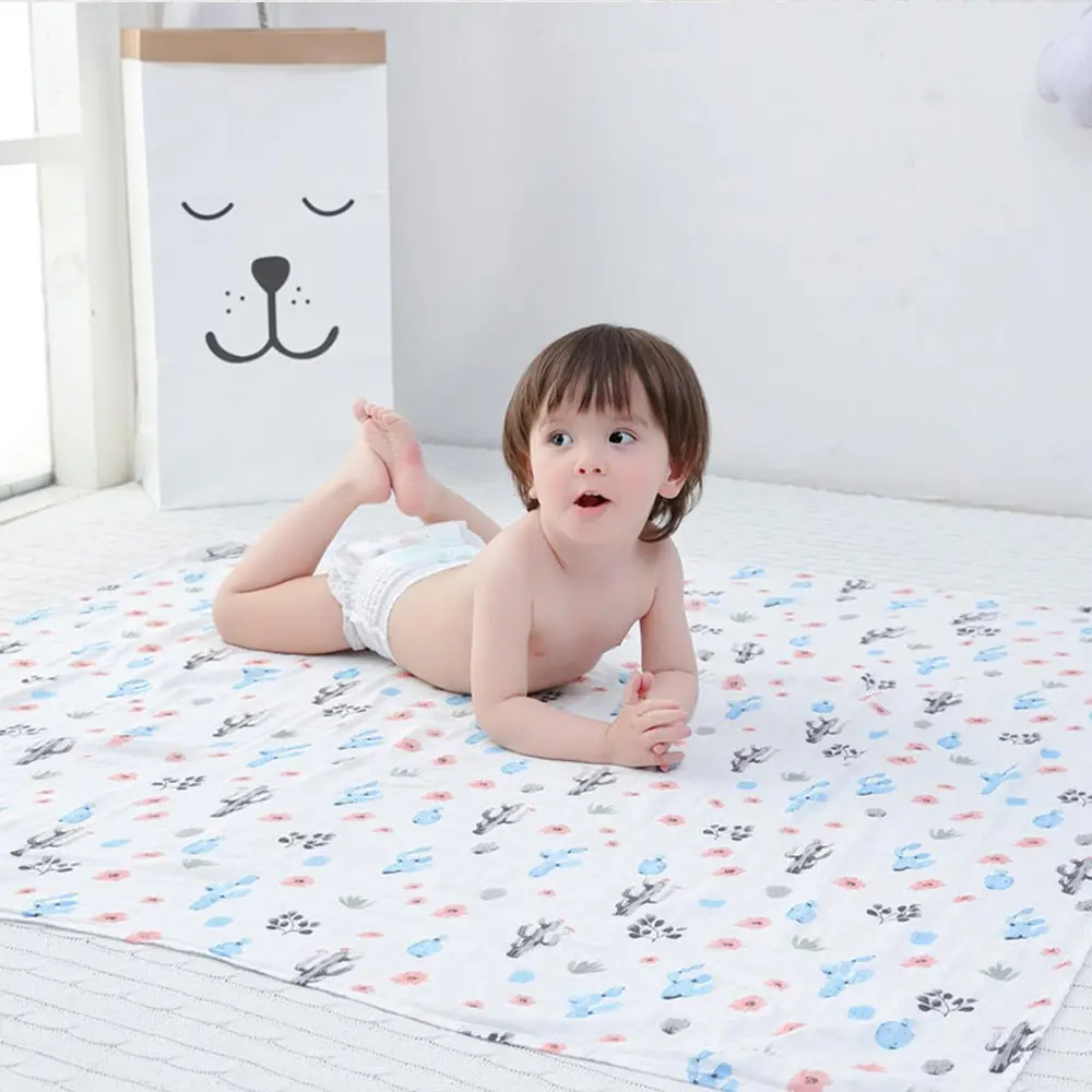 Многофункциональный мультфильм печати муслин детское одеяло детское полотенце банное Одеяло s постельные принадлежности младенческой