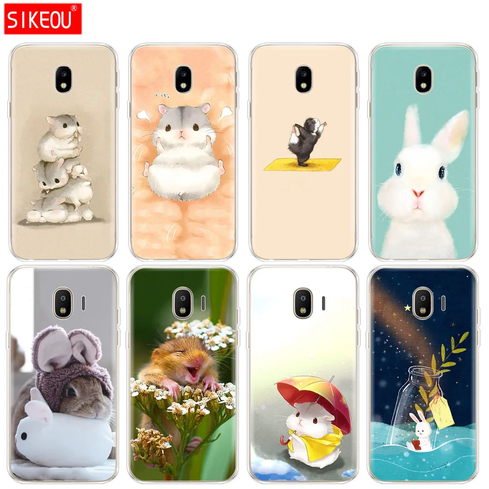 Силиконовый чехол для телефона Samsung Galaxy J3 J5 J7 2017 года J330 J530 J730 PRO j2 2018 кролик мышь