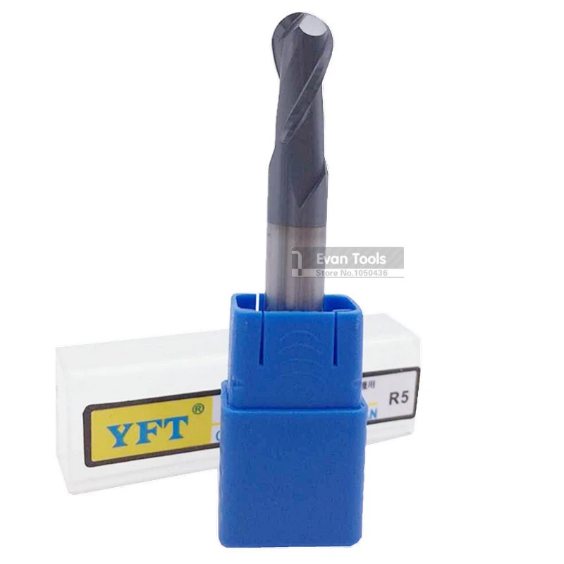 Buy YFT R5 Ball End Mill Router Bit HRC 45 Degrees