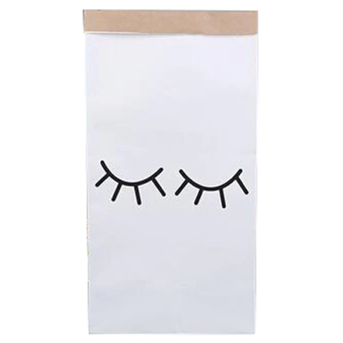 

Large Cartoon Storage Bags Children Baby Play Mat Toys Clothes Organizer Heavy Kraft Paper Kids Laundry Bag Home Decor(eyelash)