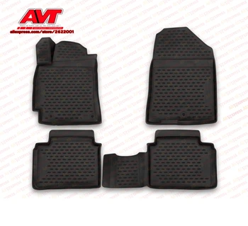 

Floor mats for Hyundai Elantra 2016- 4 pcs rubber rugs non slip rubber interior car styling accessories