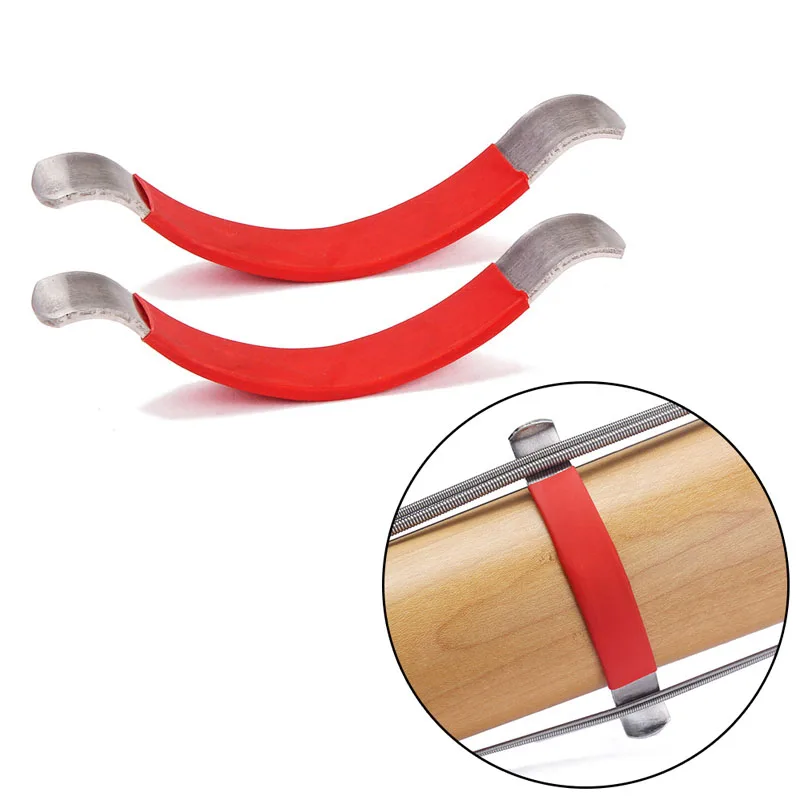 

New 2Pcs Guitar String Spreaders Luthier Care Tool For Cleaning Fretboard Red