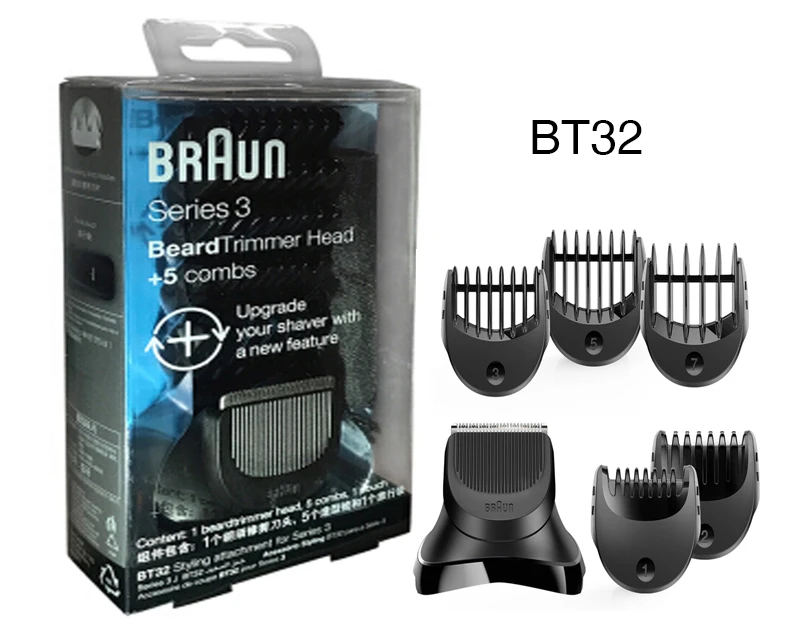 Бритва Braun Series 3 Cassette 32B 32S BT32 21B бритва головка высокая производительность части фольга и резак триммер для бороды и гребень для укладки