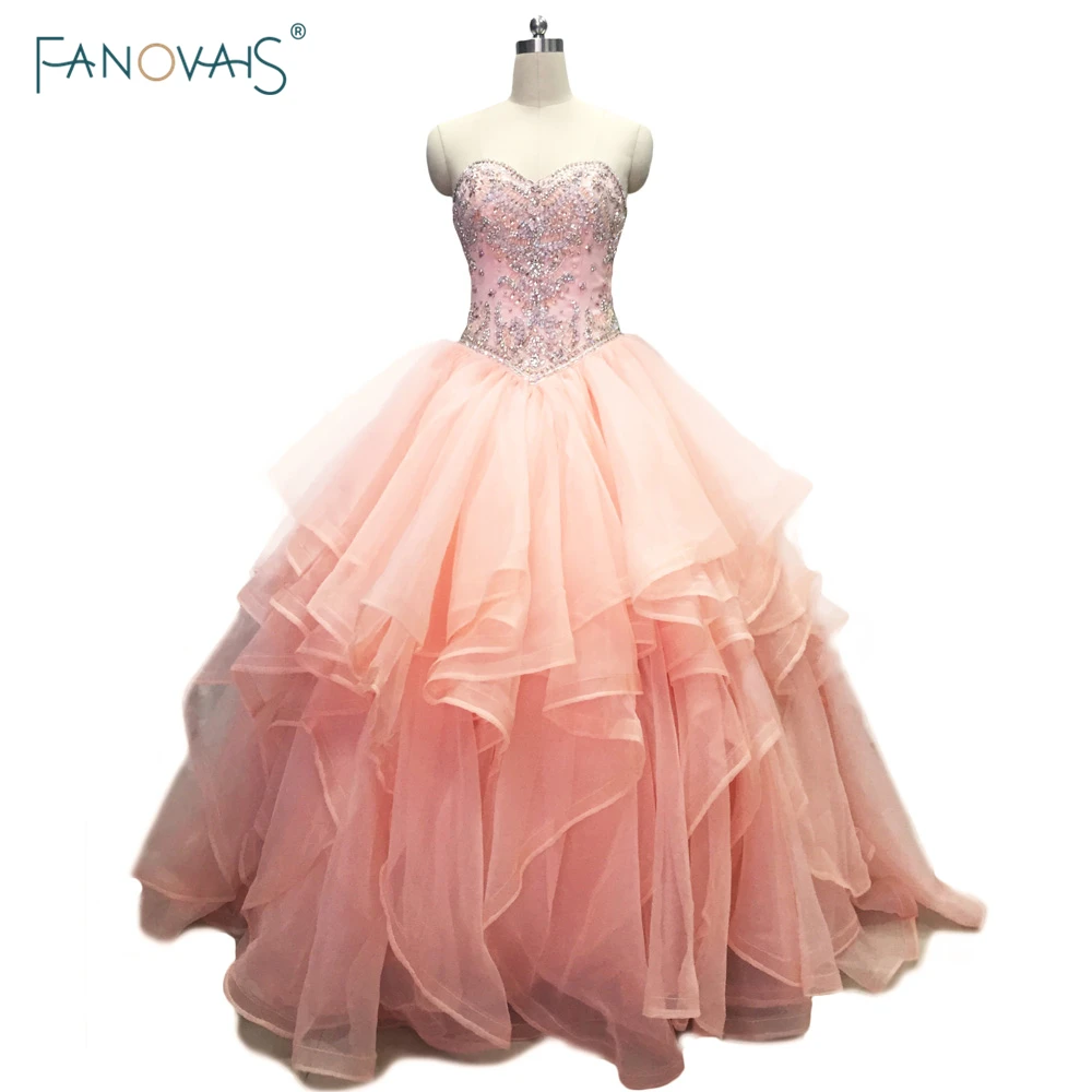 Real Made Candy Ball Gown Wedding Dresses 2019 Sweetheart Luxury Beaded