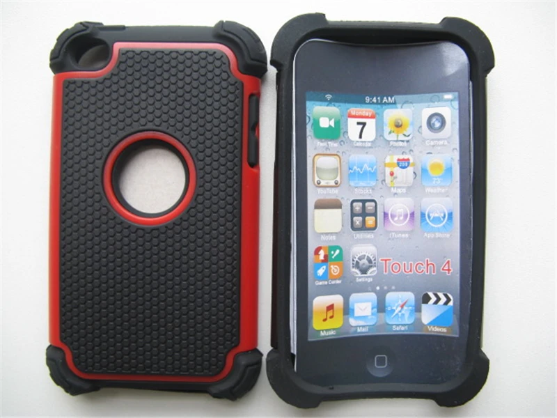 Футбольные Зерна Пластиковый бронированный чехол противоударный чехол для iPod Touch 4 4th Back Capas