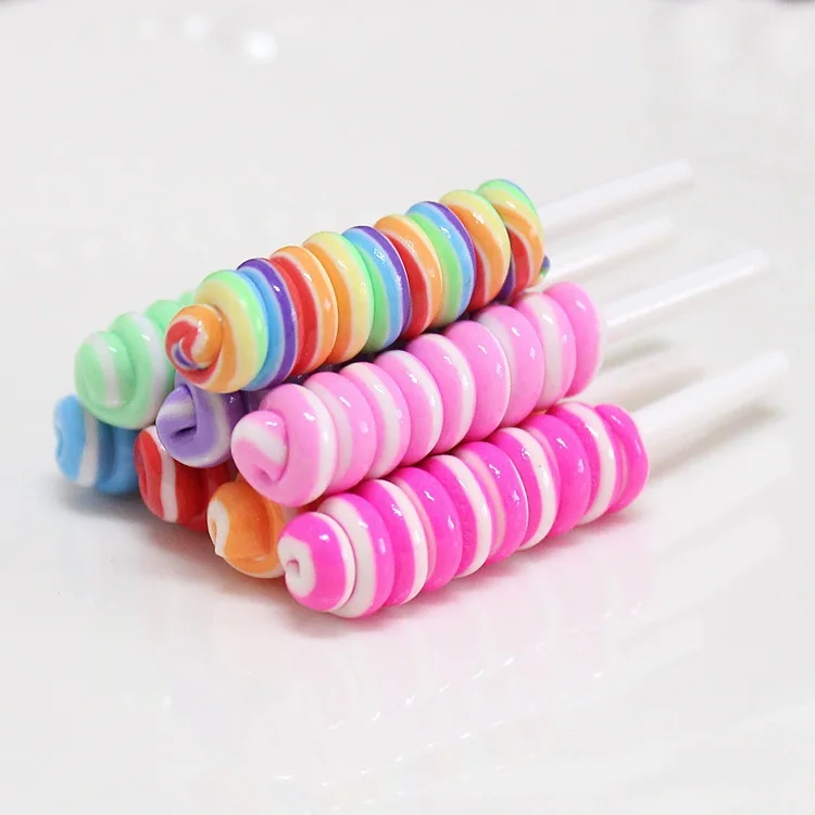 8pcs Miniature Food Dessert Sugar Mini Lollipops For Doll House 1/12 Kitchen Furniture Toys Accessories 2