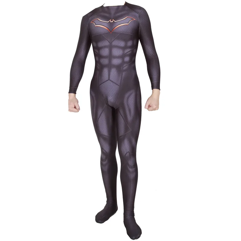 

Batman Rebirth Bruce Wayne Cosplay Costume Superhero Zentai Bodysuit Suit Jumpsuits halloween costume for Kids Adult