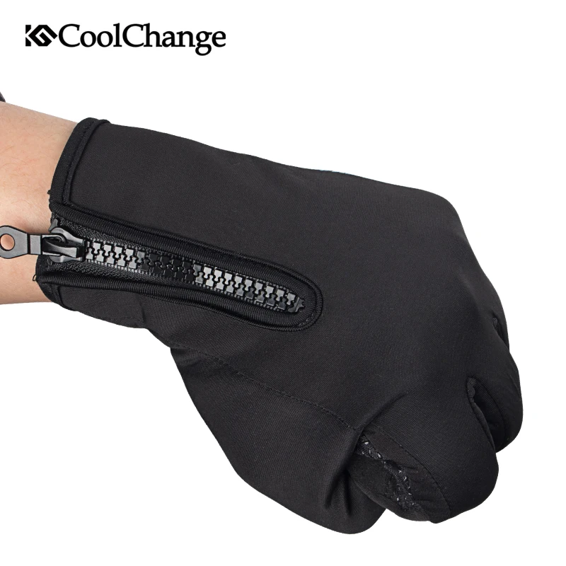 Велосипедные перчатки CoolChange зимние уличные спортивные велосипедные с сенсорным