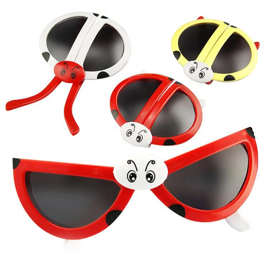 Cute Fashion Folding Ladybug Deformity Sunglasses Puzzles Toy Baby Toys Flexible Construction