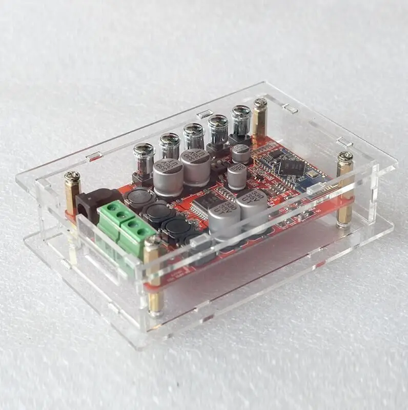 TDA7492P 25 Вт + Bluetooth аудио приемник модуль усилителя доска футляр 12 В 24