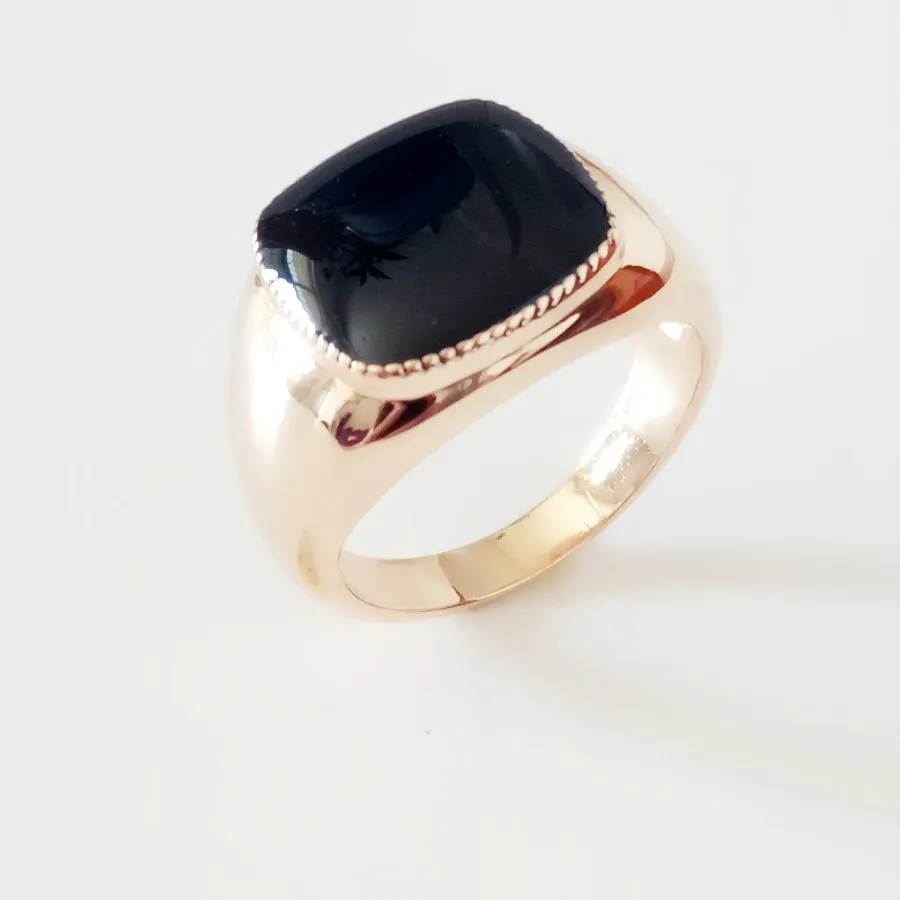 

2018 Men Ring Male Jewelry Vintage Style Ring Designs for Men New Fashion Black Stone Cubic Zircon Ring Party Rings