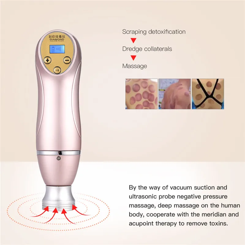 

LCD Magnetic Acupressure Scraping Slimming Machine Vacuum Suction Detox Massage Chinese Health Care Gua Sha Body Relaxation P36
