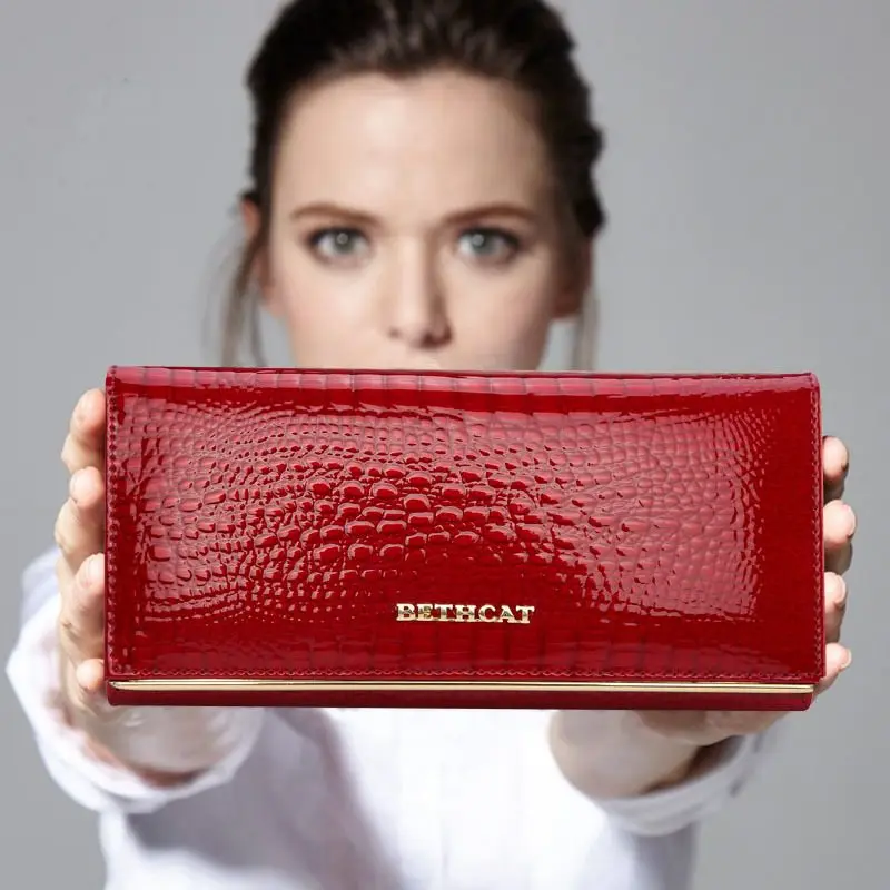 Women Wallets Brand Design High Quality Leather Wallet Female Hasp Fashion Dollar Price Alligator Long Women Wallets And Purses