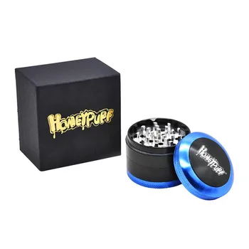 

HONEYPUFF 63 MM 4 Layers Tobacco Grinder Ancient Shape Herb Grinder Aluminum Spice Crusher Tobacco Metal Grinder