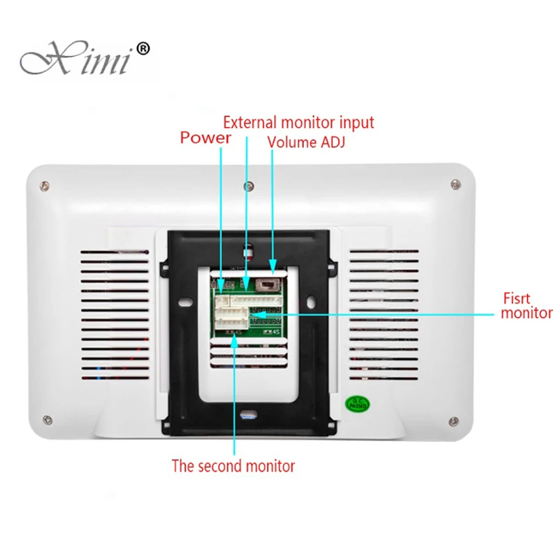 Деревня дюймов 7 дюймов Цвет видео телефон двери с RFID и пароль Card Reader система контроля доступа поддержка 4 канала камера вход