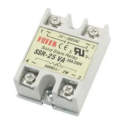

SSR-25VA 25A One Phase Machinery Control Solid State Relay w Base