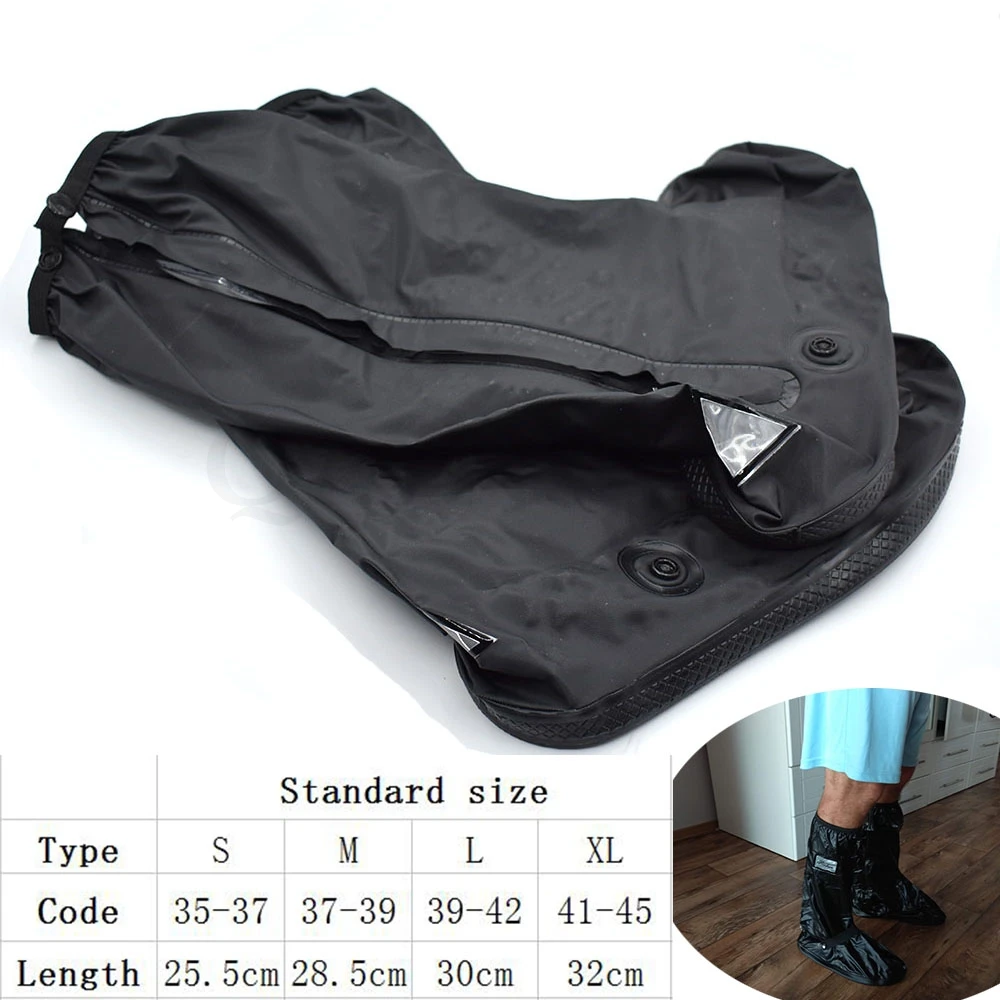 

Motorcycle Scooter Bike Cycling Waterproof Rain Shoes Cover for Rainy Snowy Day Non-Slip Boot Covers impermeable