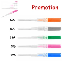 1 шт. профессиональная сталь I.V. Катетер канюля пирсинг иглы 14 г 16 г 18 г 20 г 22 г ювелирные изделия для тела татуировки пирсинг комплект измерительные приборы