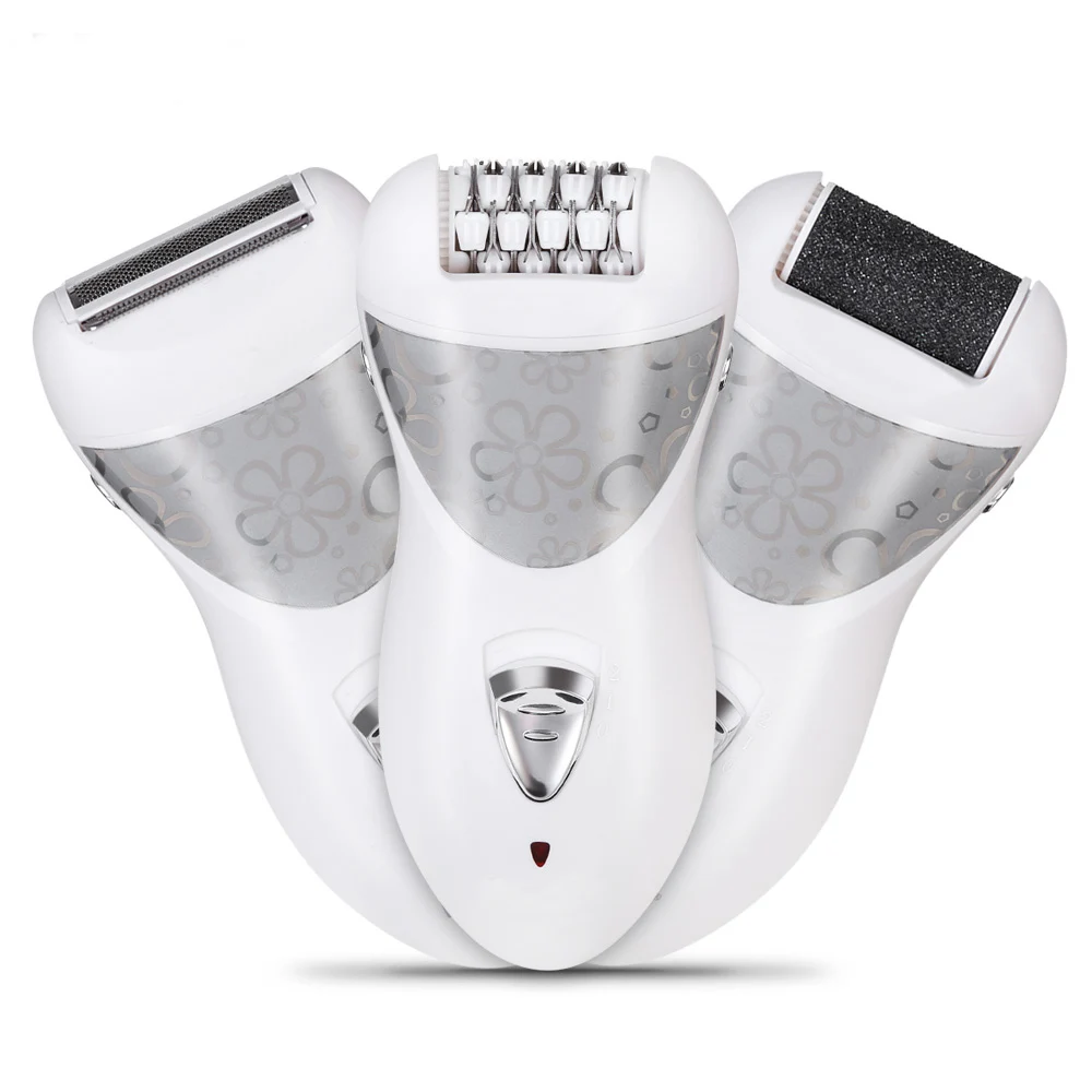 3 In1 Lady Electric Epilator Depilator Rechargeable Multifunction Shaver Body Hair Remover