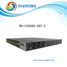 Герметичный WS-C3560X-48T-S 10/100/1000 Мбит/с гигабитный коммутатор для интернет-сети с пропускной способностью 160 Гбит/с