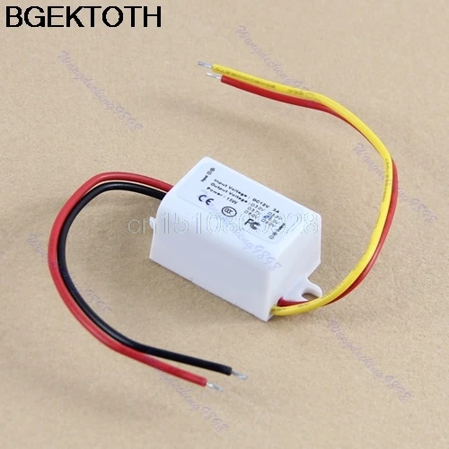 

1pc Converter New Waterproof DC Converter 12V Step Down to 5V 3A 15W Power Supply Module