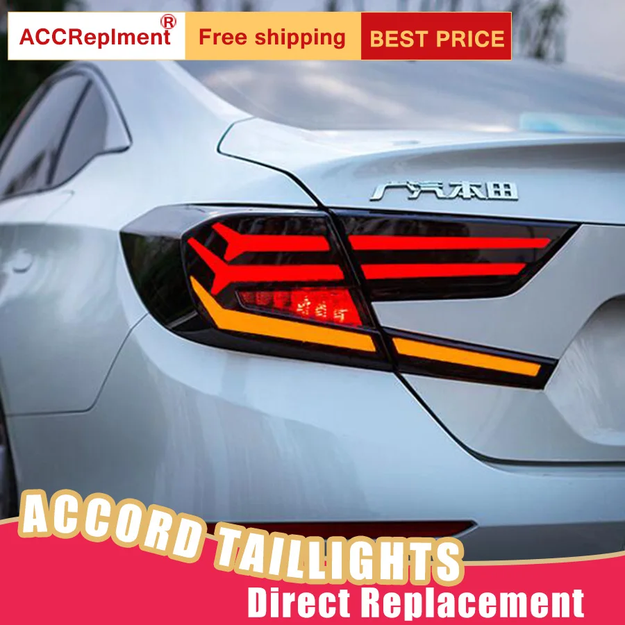 Новый светодиодный фонарь светильник s в сборе для Honda Accord 2018-2019 задний