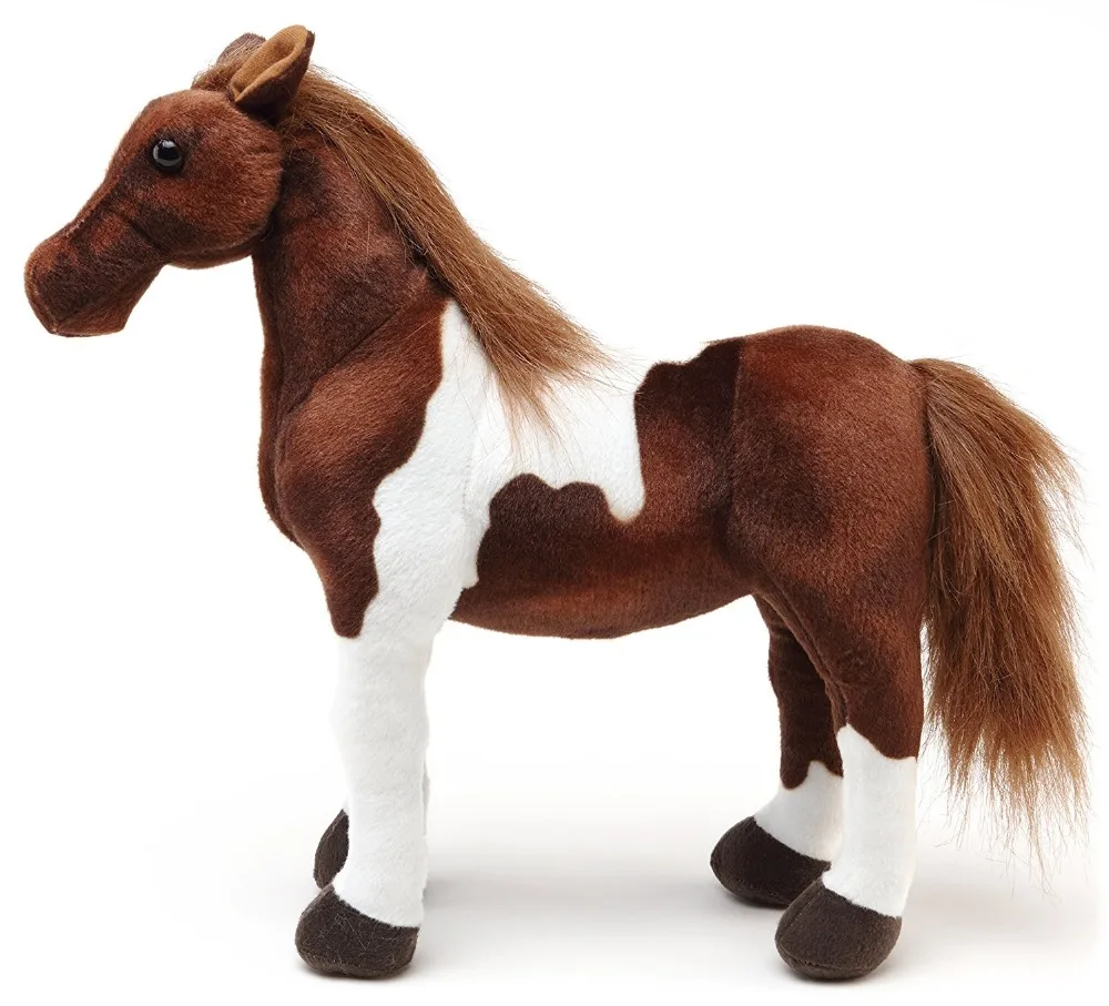 Ханна лошадь | набивные реалистичные животные плюшевые игрушки мягкие пони | идеальный подарок для детей Домашние Декорации для любителей лошадей | 2 размера
