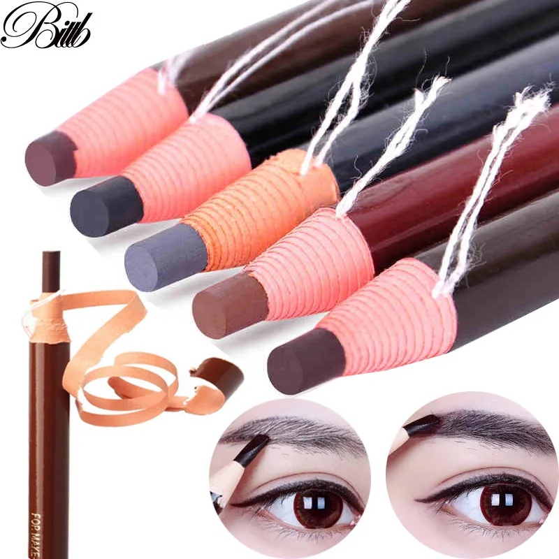 

Bittb 3pc Eyebrow Pencil Enhancer Paint Eye Brow Pencil Cosmetics Peel off Eyebrow Pen Makeup Tools Natural Coffee Black Eyebrow