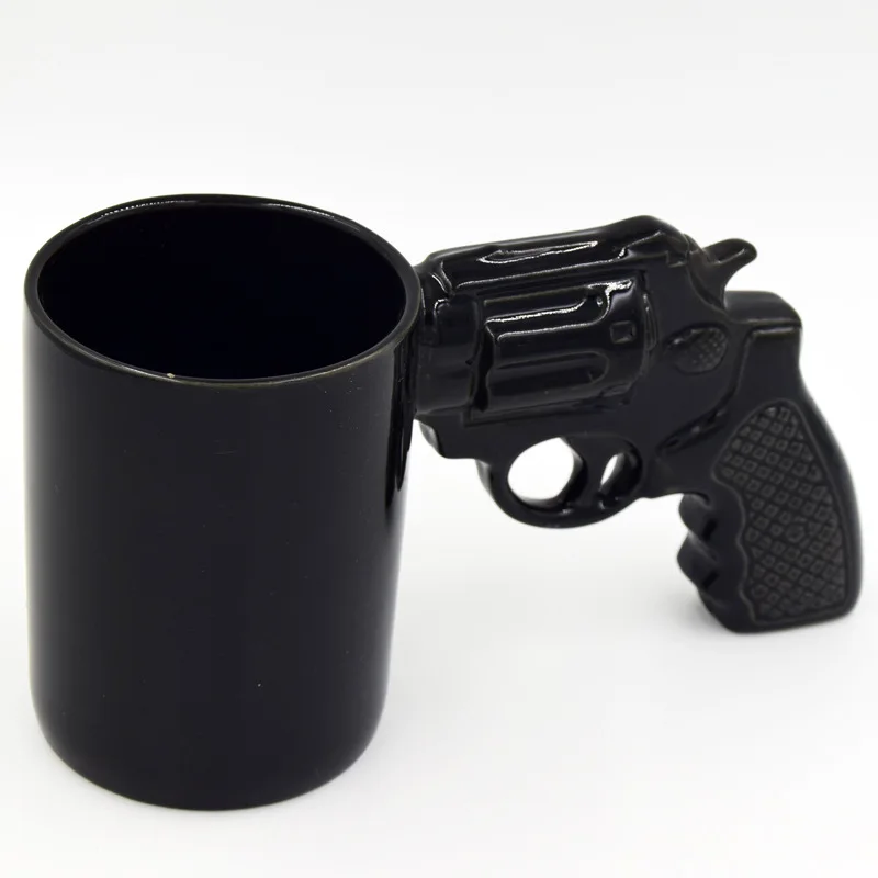 Новая ручка кофейная Пистолетная керамическая чашка смешная керамическая кружка в форме пистолета вечерние керамические чашки уникальный подарок