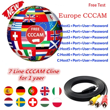 

Europe HD 1 Year CCCam Spain Portugal Germany Hungary Satellite tv Receiver cccam server For DVB-S2 satellite receiver