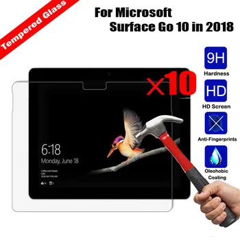 

10Pcs Wholesale Cheap Tempered Glass Tablet Screen Protector Anti-explosion For Microsoft Surface Go 10 in 2018 Tablet Film