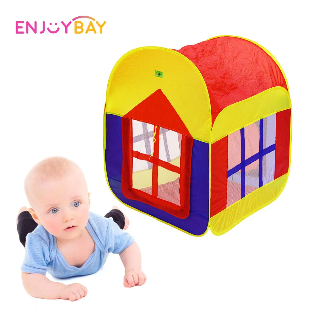 

Enjoybay Foldable Kids Tent Portable Indoor Outdoor Play Tent Play Mat Playhouse Game House Baby Play Tent Gifts for Boys Girls
