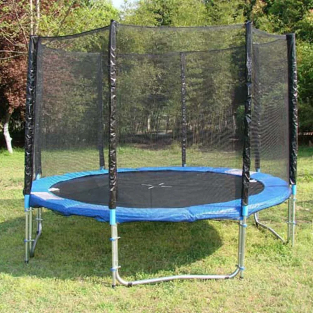 

Foldable Trampoline Replacement Safety Net Enclosure Surround Outdoor 14ft Circular Trampoline for Children Kids Christmas Gifts