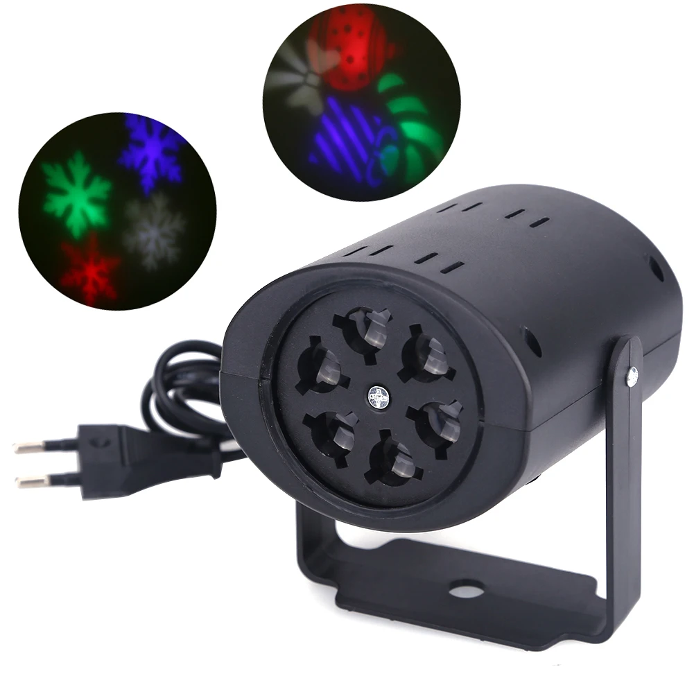 3w christmas snowflake projector 2 pattern lens led party christmas light projector snowflake