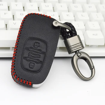 

Leather Car Key Case Cover for Audi A1 A2 A3 A4 A5 A6 A7 A8 A6L A4L Q3 Q5 Q7 S3 TT R8 S6 S7 S8 B5 B6 S5 B7 B8 C5 C6 Key Shell