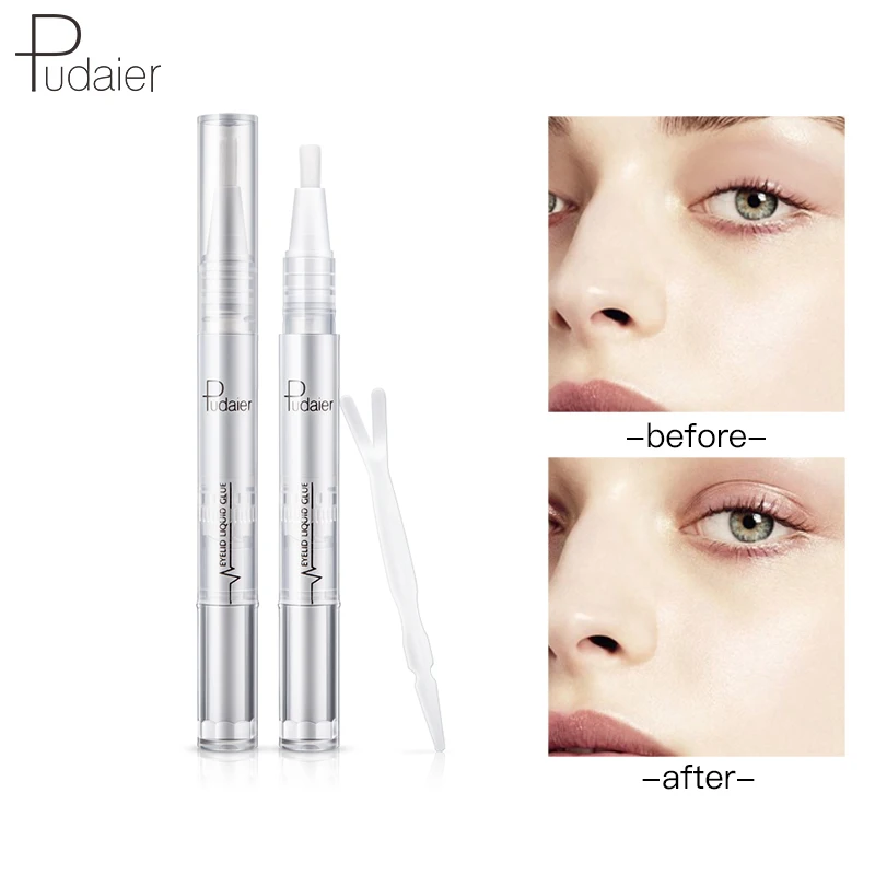 

Pudaier Double-Fold Eyelid Styling Cream With Y Shape Fork Waterproof Makeup Brush Head Eyelid Frost For Eyes Cosmetics