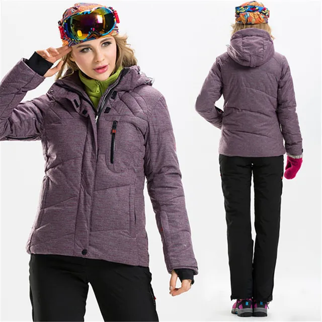 The New 2017 Winter Ski Mountaineering Wear Pure Color Charge Ms