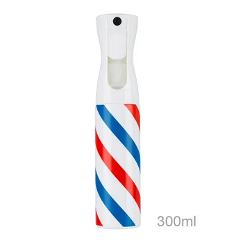 

300ml Rotating Stripe Hairdressing Spray Empty Bottle Refillable Ultra Fine Mist Water Spray Bottle Salon Barber Hair Tools