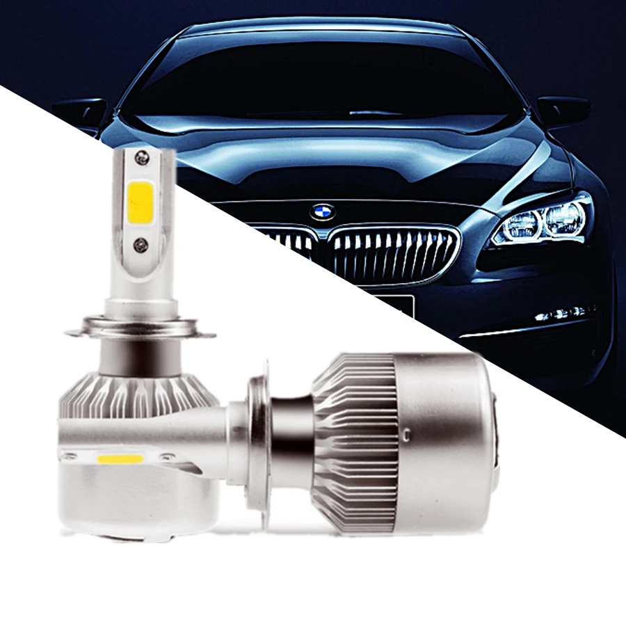 D2S D4S H4 H7 H1 H11 светодиодные фары 12V луч авто лампы комплект 6500K для